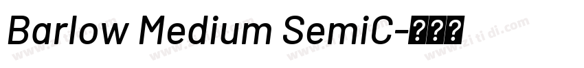 Barlow Medium SemiC字体转换